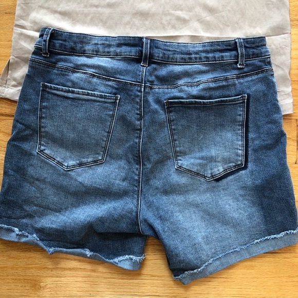 Fun Patchwork Jean Shorts - Picture 4 of 4